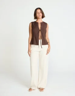 Caisey Top (Chocolate)*CHARCOAL New