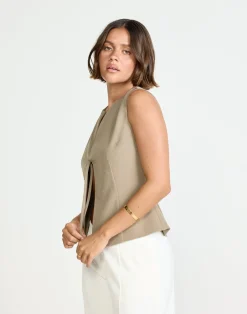 Caisey Top (Stone)*CHARCOAL Fashion
