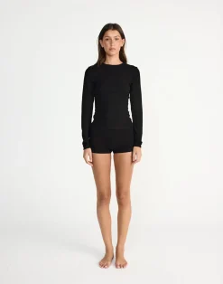 Cali Long Sleeve Top (Black)*CHARCOAL CLOTHING Clearance