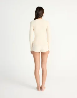 Cali Long Sleeve Top (Cream)*CHARCOAL CLOTHING Clearance