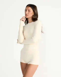 Cali Long Sleeve Top (Cream)*CHARCOAL CLOTHING Clearance