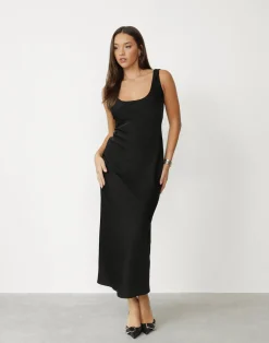 Camillio Maxi Dress (Black)*CHARCOAL Clearance