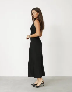 Camillio Maxi Dress (Black)*CHARCOAL Clearance