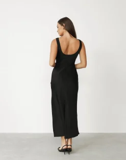 Camillio Maxi Dress (Black)*CHARCOAL Clearance