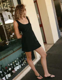 CamillIo Mini Dress (Black)*CHARCOAL Sale