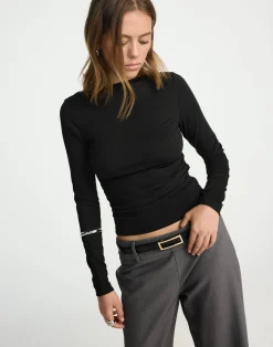Caprice Long Sleeve Top (Black)*CHARCOAL CLOTHING Discount