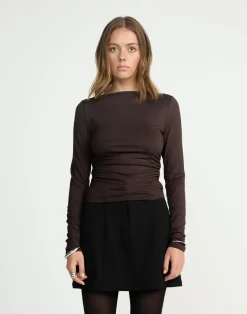 Caprice Long Sleeve Top (Chocolate)*CHARCOAL CLOTHING Best
