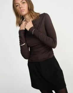 Caprice Long Sleeve Top (Chocolate)*CHARCOAL CLOTHING Best