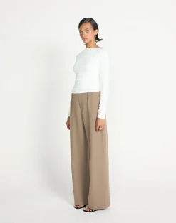 Caprice Long Sleeve Top (White)*CHARCOAL CLOTHING Online