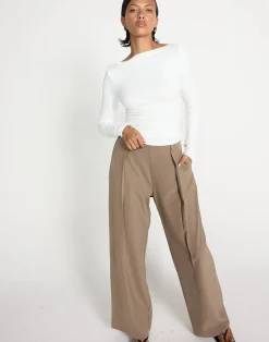 Caprice Long Sleeve Top (White)*CHARCOAL CLOTHING Online