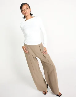 Caprice Long Sleeve Top (White)*CHARCOAL CLOTHING Online