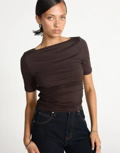 Caprice Top (Chocolate)*CHARCOAL CLOTHING Best