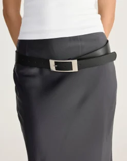 Carina Belt (Black/Silver)*CHARCOAL Best