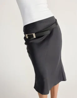 Carina Belt (Black/Silver)*CHARCOAL Best