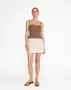 Caris Top (Coffee)*CHARCOAL Outlet