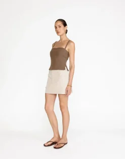 Caris Top (Coffee)*CHARCOAL Outlet