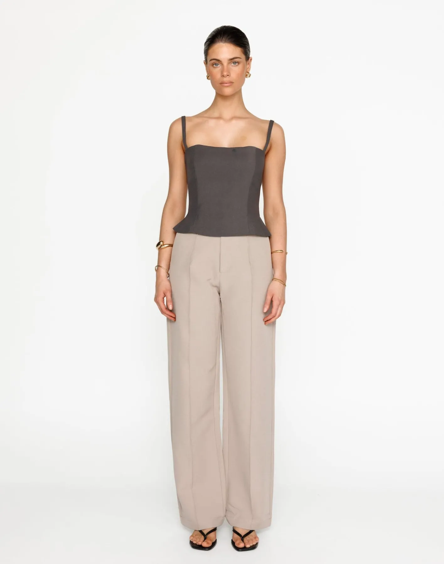 Caris Top (Slate)*CHARCOAL Fashion
