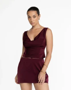Cascades Top (Plum)*CHARCOAL New