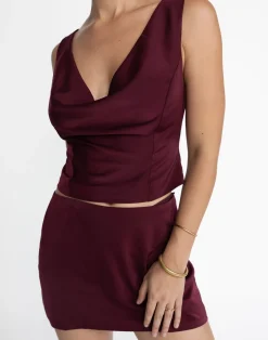 Cascades Top (Plum)*CHARCOAL New