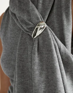 Cathie Brooch (Silver)*CHARCOAL Hot