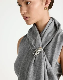 Cathie Brooch (Silver)*CHARCOAL Hot