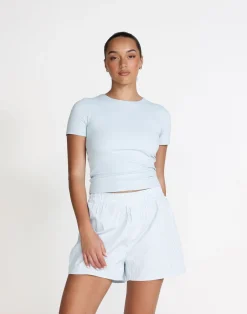 Channing Baby Tee (Baby Blue)*CHARCOAL Discount