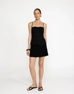Cheryl Mini Skirt (Black)*CHARCOAL Outlet
