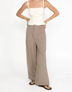 Chicago Pants (Mushroom) - Petite*CHARCOAL Outlet