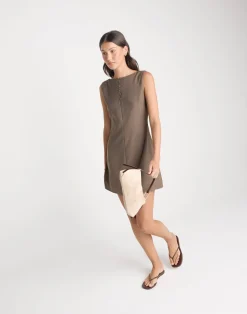 Chiti Mini Dress (Light Chocolate)*CHARCOAL CLOTHING Discount