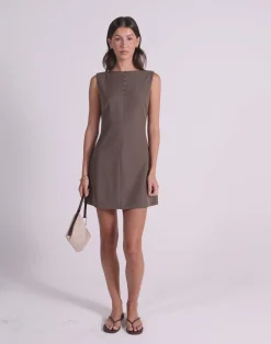 Chiti Mini Dress (Light Chocolate)*CHARCOAL CLOTHING Discount