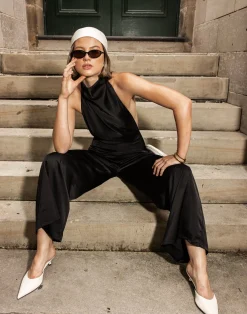 Clara Jumpsuit (Black)*CHARCOAL Outlet