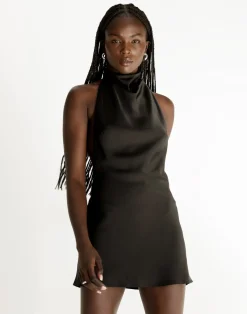 Clara Mini Dress (Black)*CHARCOAL Discount