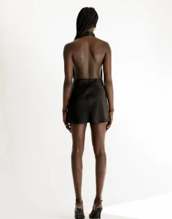 Clara Mini Dress (Black)*CHARCOAL Discount