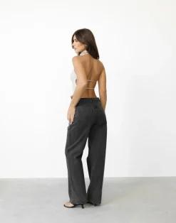 Clara Top (Beige)*CHARCOAL Outlet