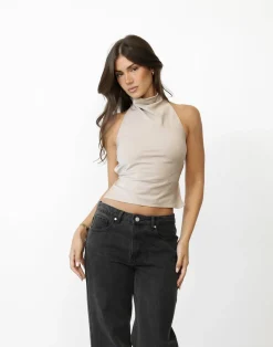 Clara Top (Beige)*CHARCOAL Outlet