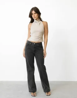 Clara Top (Beige)*CHARCOAL Outlet