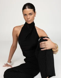 Clara Top (Black)*CHARCOAL Outlet