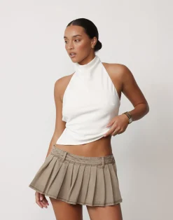 Clara Top (White)*CHARCOAL Best