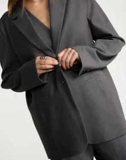 Clarke Blazer (Textured Slate)*CHARCOAL CLOTHING Discount