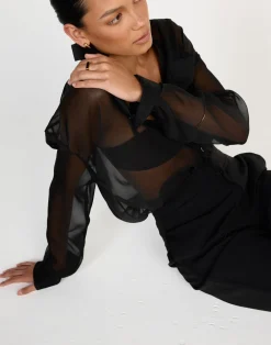 Claudio Shirt (Black)*CHARCOAL CLOTHING New