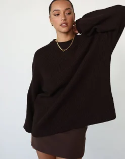 Cody Oversized Jumper (Chocolate)*CHARCOAL Hot