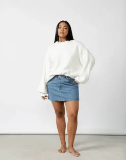 Cody Oversized Jumper (Cream)*CHARCOAL New