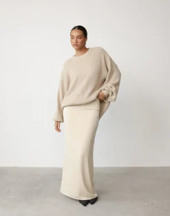 Cody Oversized Jumper (Oatmeal)*CHARCOAL Sale