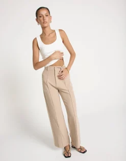 Colden Pants (Beige) - Petite*CHARCOAL CLOTHING Fashion