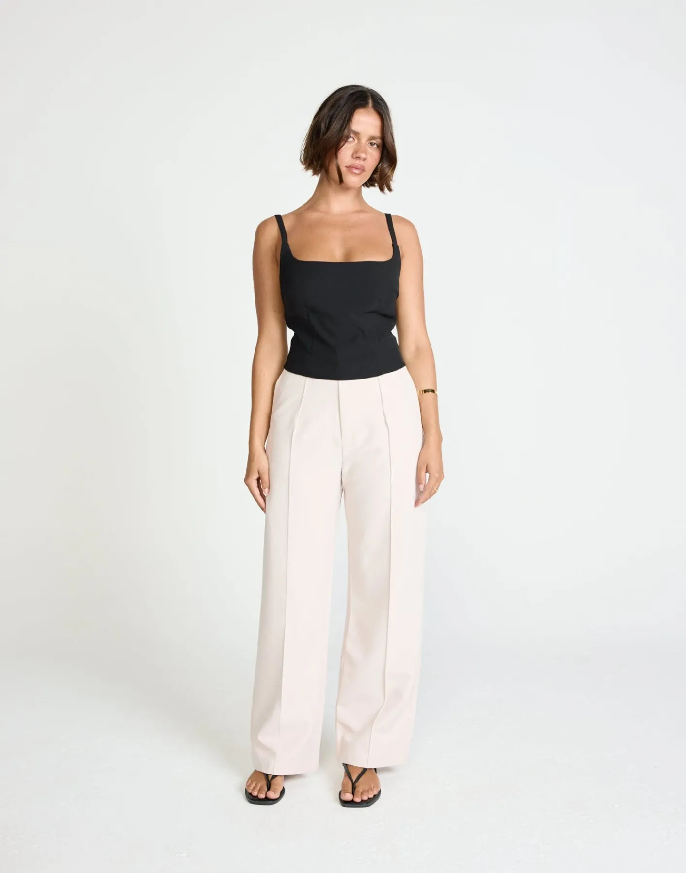 Colden Pants (Oat) - Petite*CHARCOAL Clearance