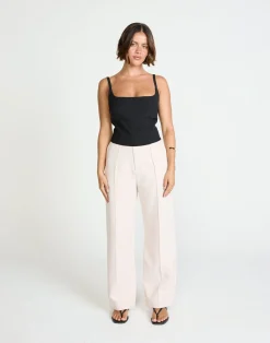 Colden Pants (Oat) - Petite*CHARCOAL Clearance