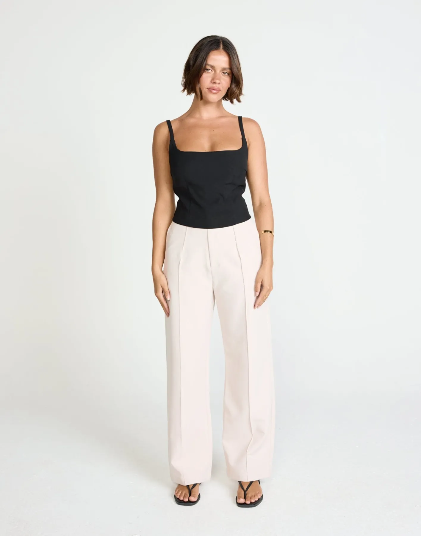 Colden Pants (Oat) - Petite*CHARCOAL Clearance
