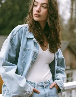 Cole Denim Jacket (Light Vintage)*CHARCOAL Best
