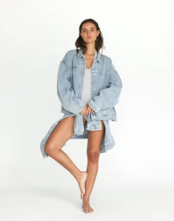 Cole Denim Jacket (Light Vintage)*CHARCOAL Best