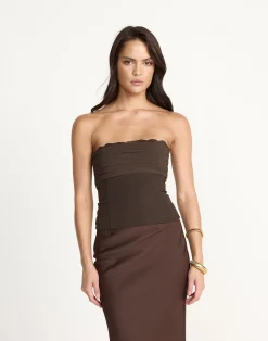 Confessions Top (Chocolate)*CHARCOAL New